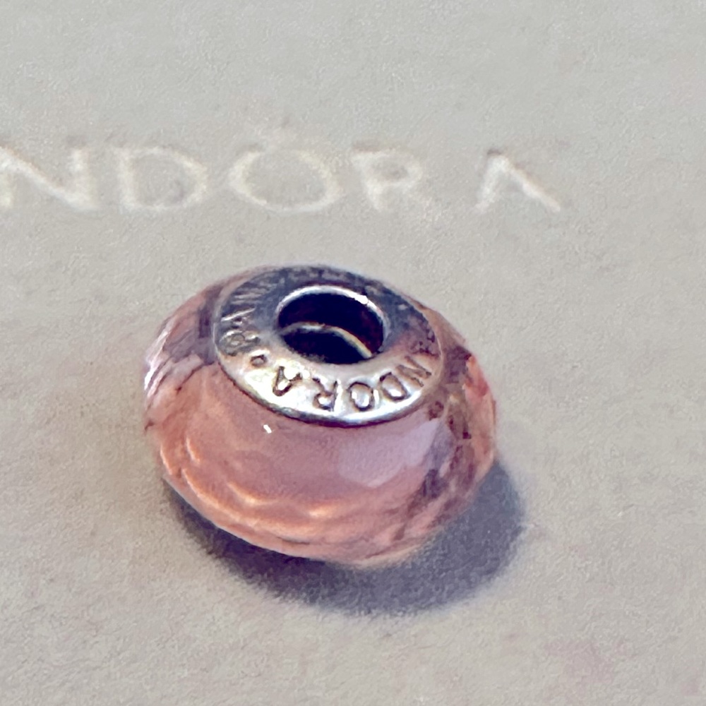 Pink crystal charm